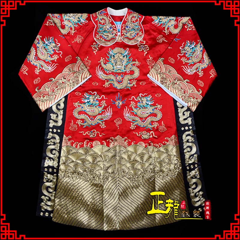 广州皇帝蟒袍全金八宝团龙蟒